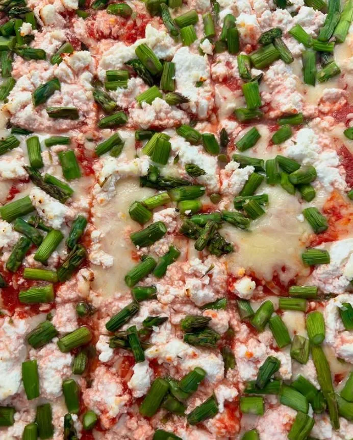 Hot daily special — asparagus ricotta lasagna