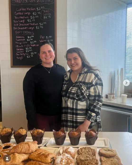 Sophia and Olivia at Sunrise Café