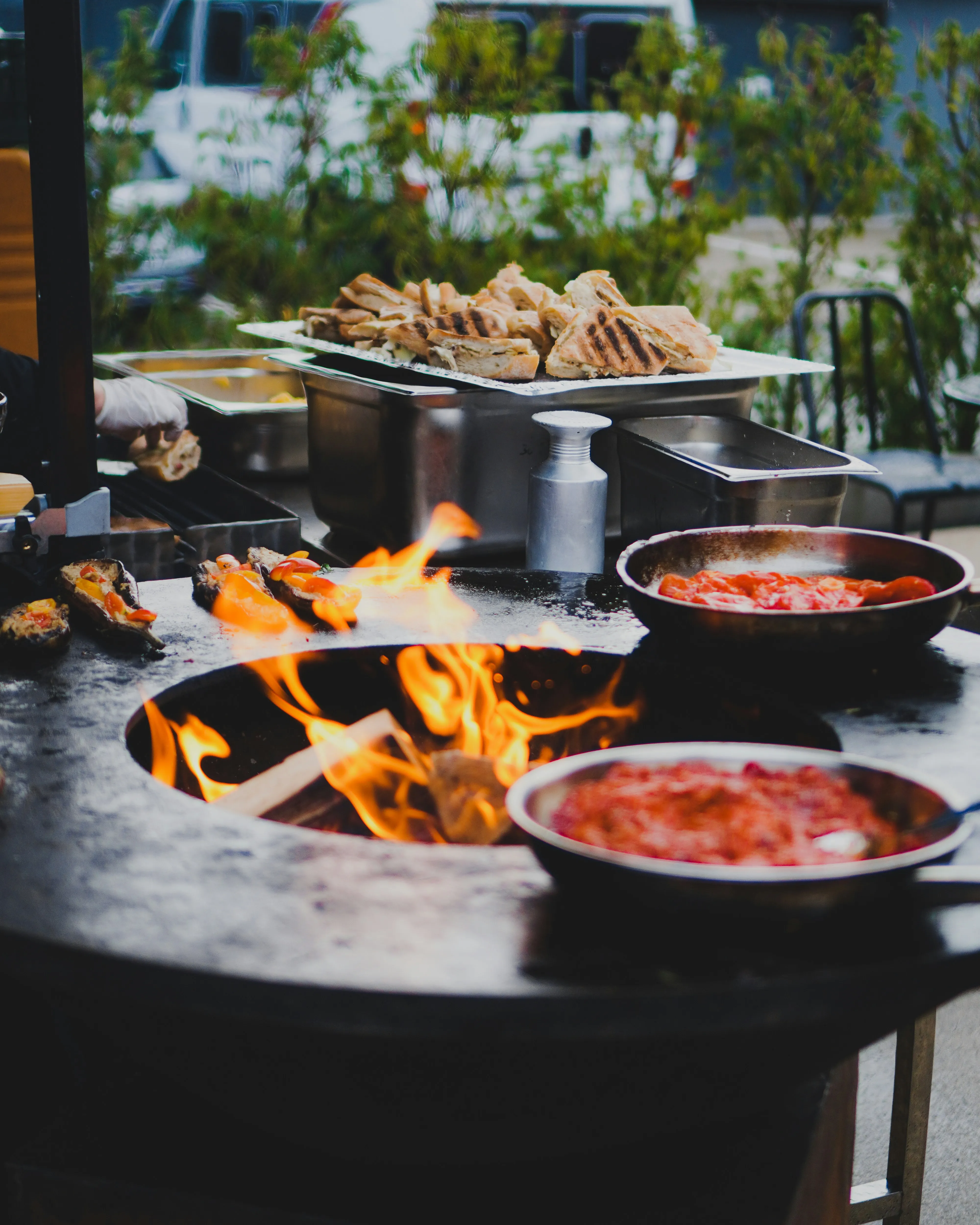 Live cooking station wedding Toronto