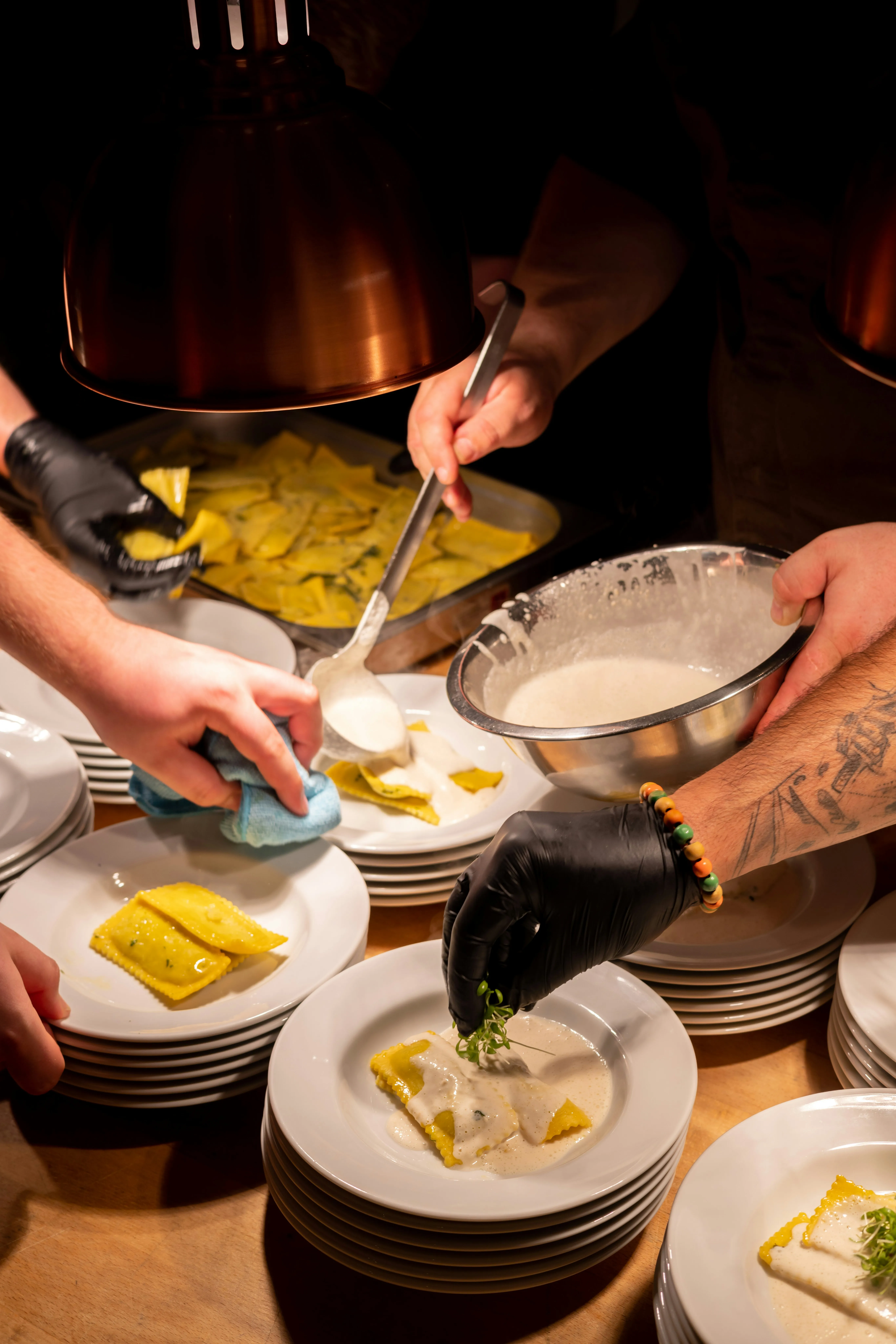 Chef at catering station Toronto